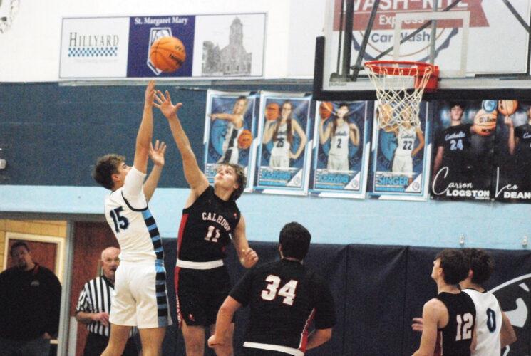 Crusaders reach century mark, cruise past Calhoun 100-44